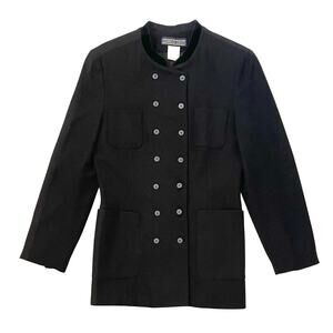 Vintage HERMAN GEIST Double Breasted Blazer Jacket - 100% Wool - Size 10